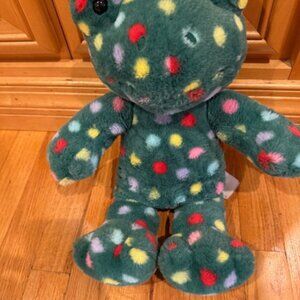 NWOT BUILD A BEAR green Jolly Jumps Frog Toad Green Polka Dot BAB Stuffed animal